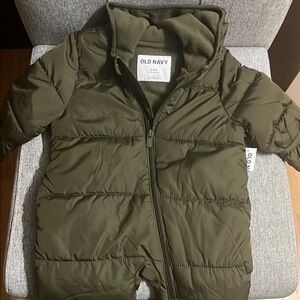 Old Navy Olive Green Puffer Jacket